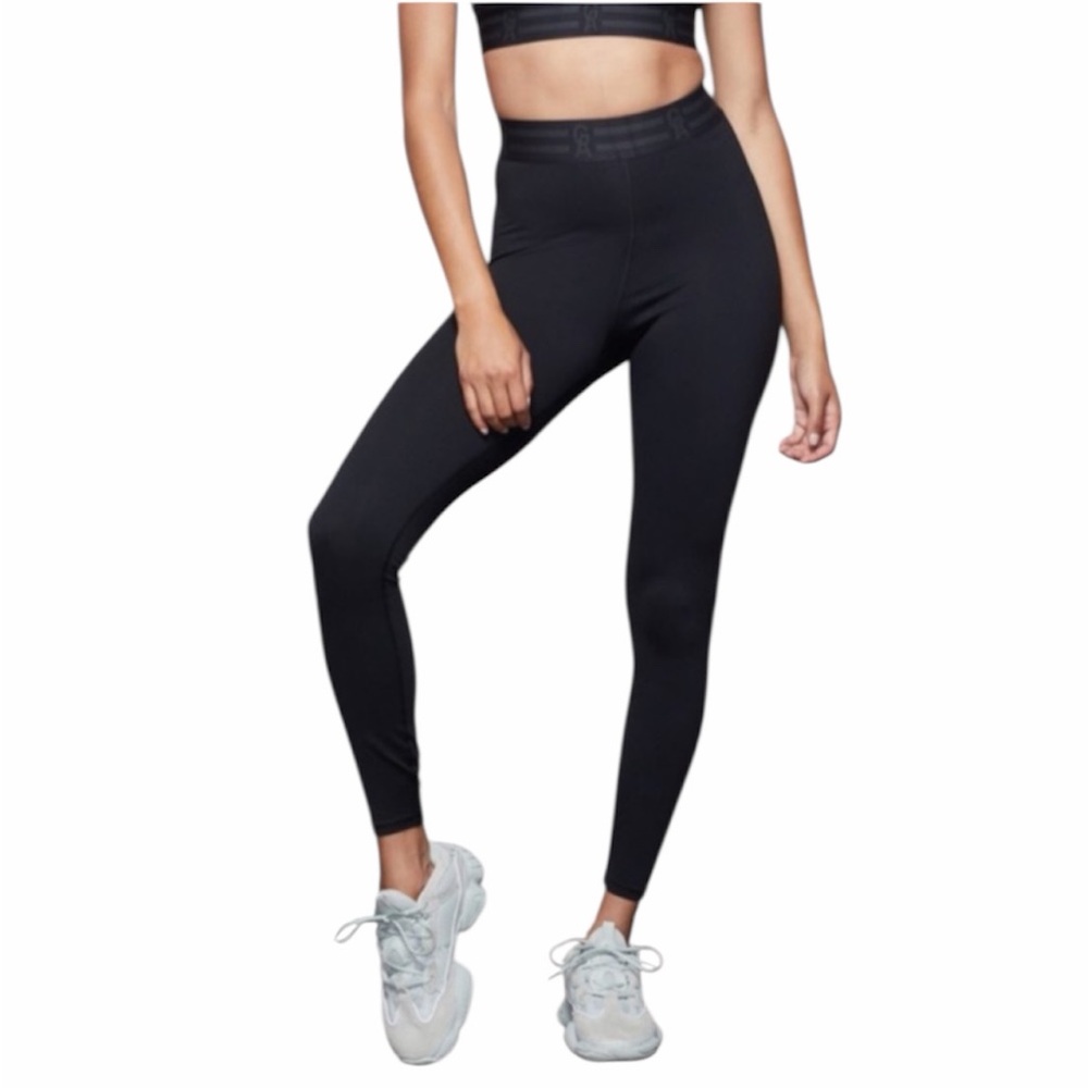 Good American Black‎ Athletic Performance Leggings SIZE 1